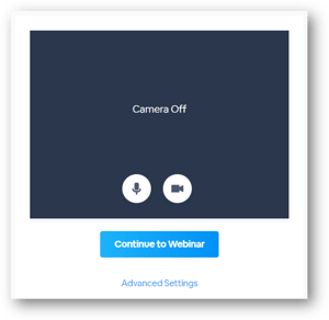 Attendee View - Interactive Webinar - Entering Room