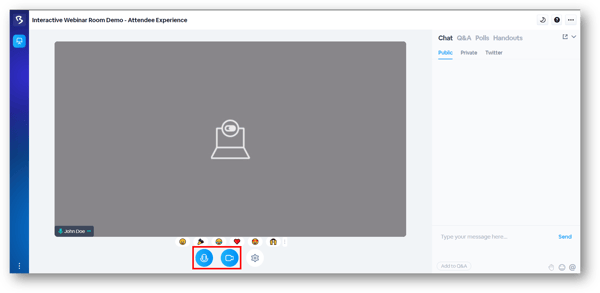 Attendee View - Interactive Webinar - Inside Webinar Room