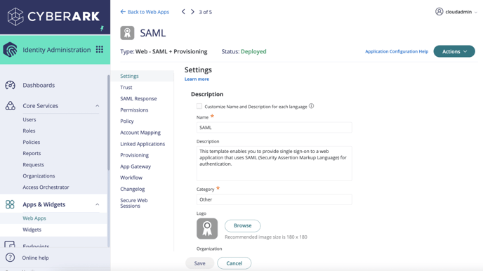 CA4 SAML settings 1@2x