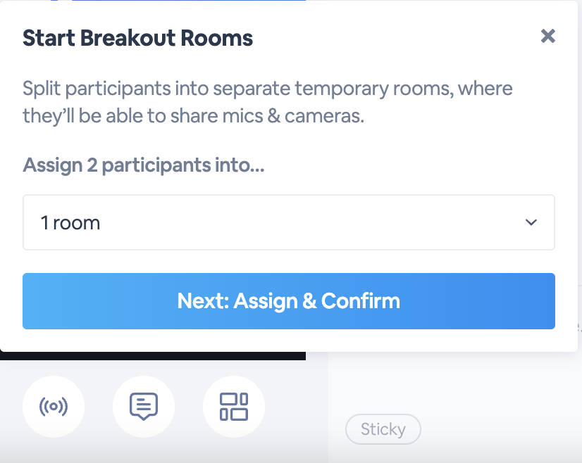 Creating and Managing Breakout Rooms