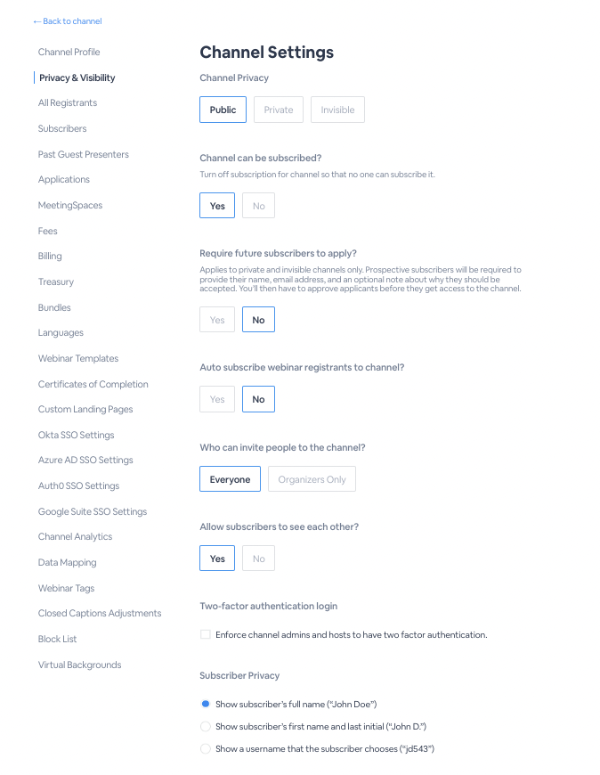 How to Access Channel Settings in  Studio 