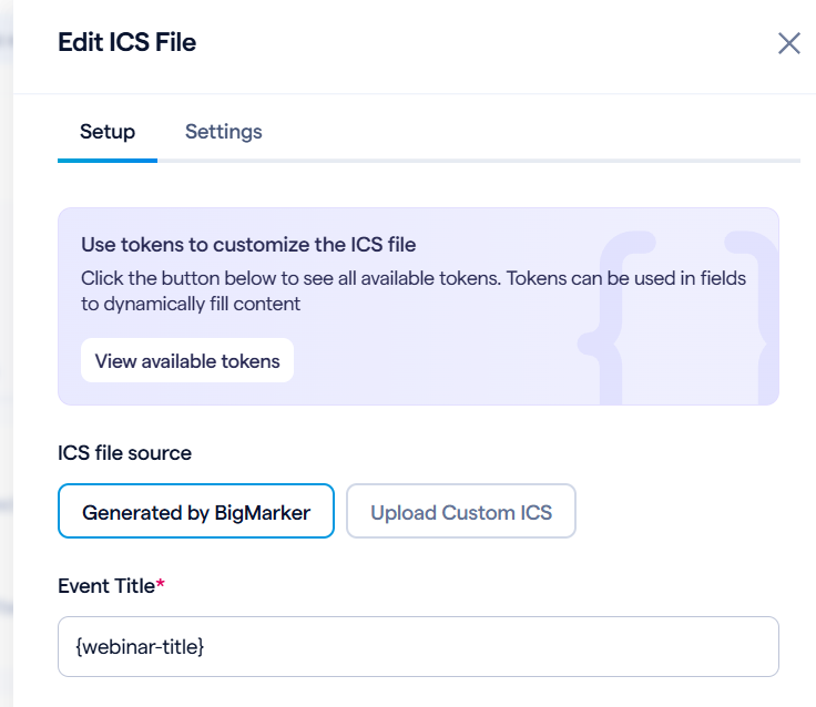 Ics Files Type Customize ICS Files for Attendees